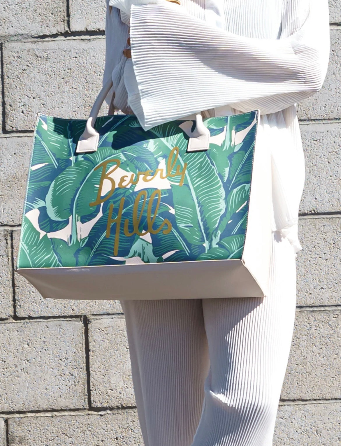 Beverly Hills Banana Leaf-Tote